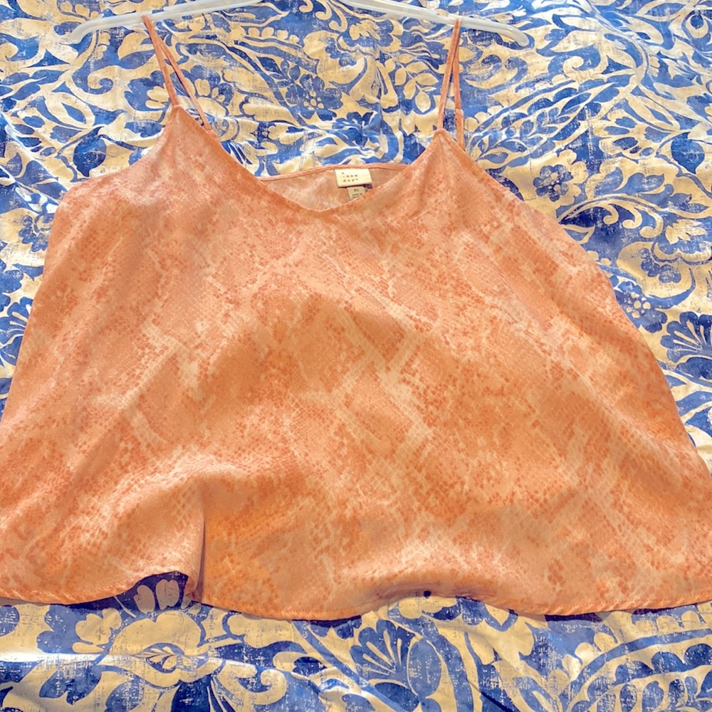 Womens Pink Snake skin tank top